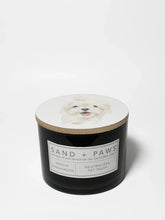 Sand + Paws Vanilla Sandalwood 12 oz scented candle