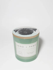 Sand + Paws Olive Lemon 21 oz scented candle