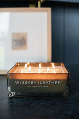 Saddle & Cardamom Whiskey and Leather 54 oz scented candle