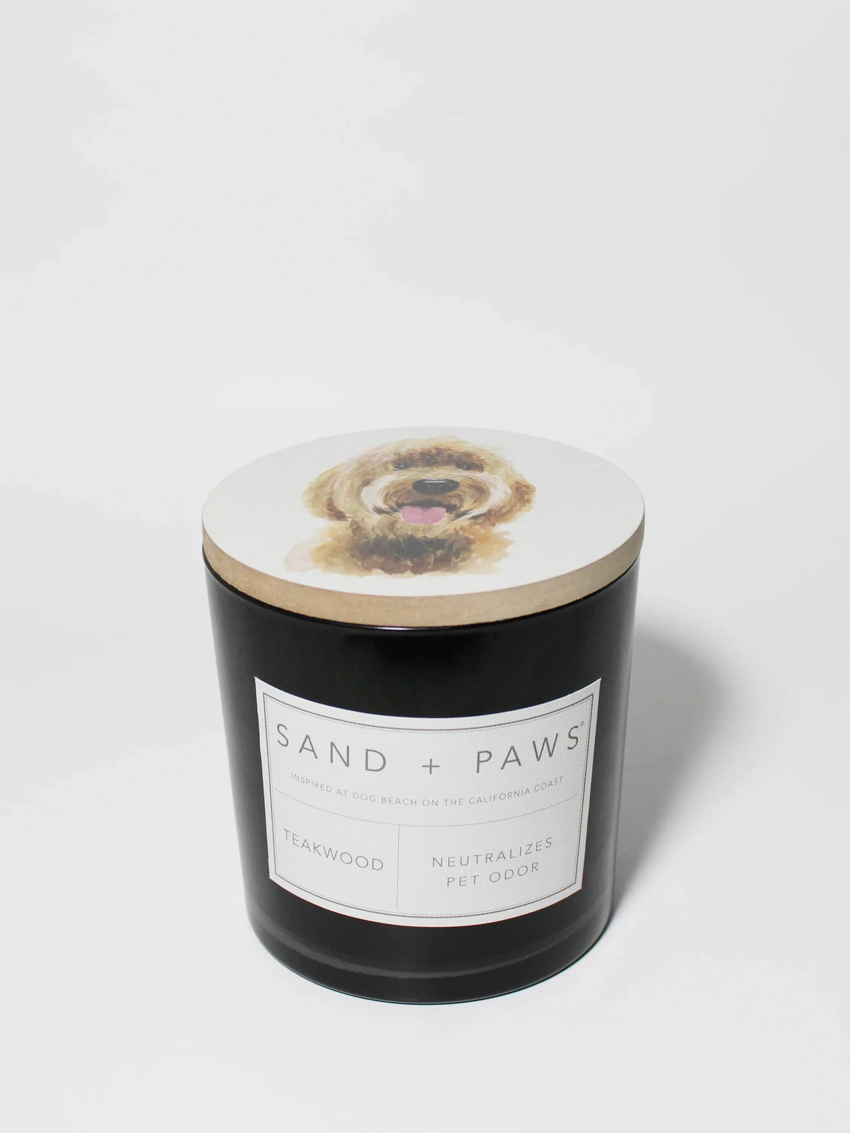Sand + Paws Teakwood 21 oz scented candle