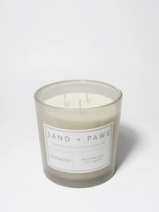 Sand + Paws Teakwood 21 oz scented candle