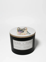 Sand + Paws Teakwood 12 oz scented candle