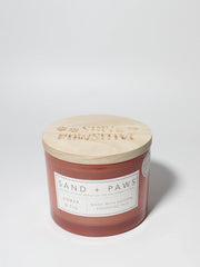 Sand + Paws Amber & Fig 12 oz scented candle